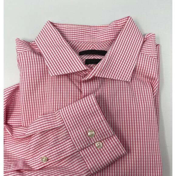 ck Calvin Klein Slim Fit Non-Iron Size Tall 171/2, 36/37 Pre-Owned - Picture 1 of 10